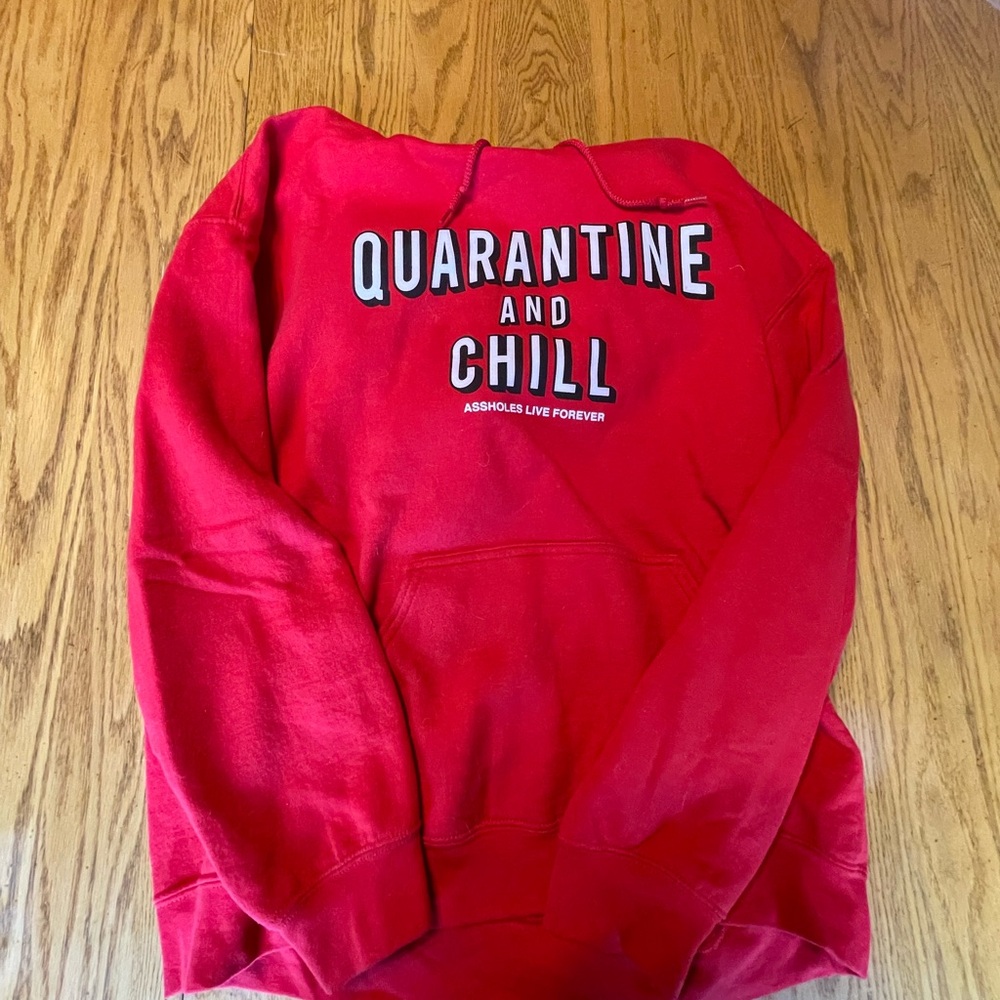 Quarantine and Chill Red Sweater